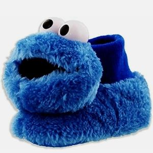 Size 3t toddler cookie monster slippers New!